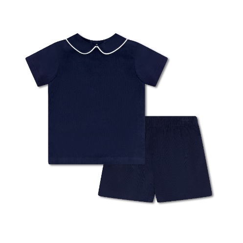 High Point Navy Cord Sibley Short Set