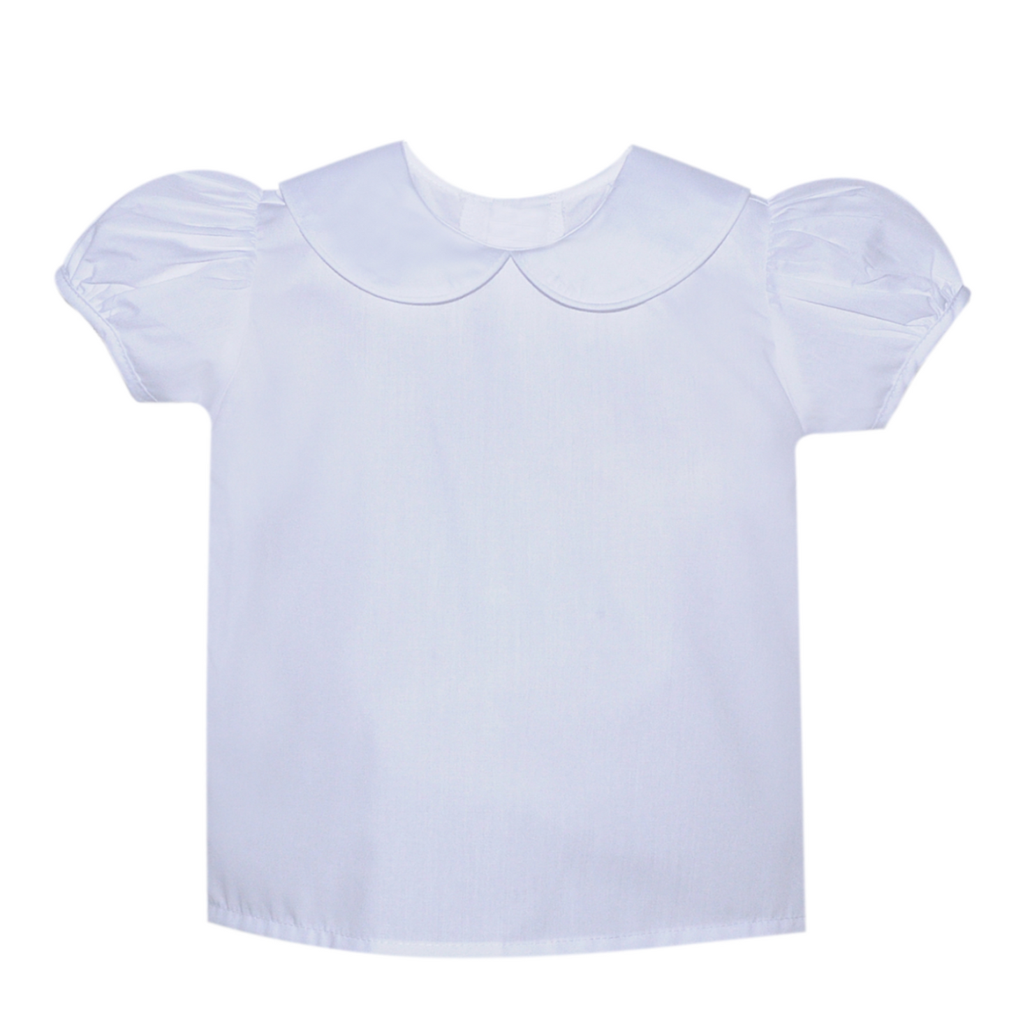 Girls White SS Peter Pan