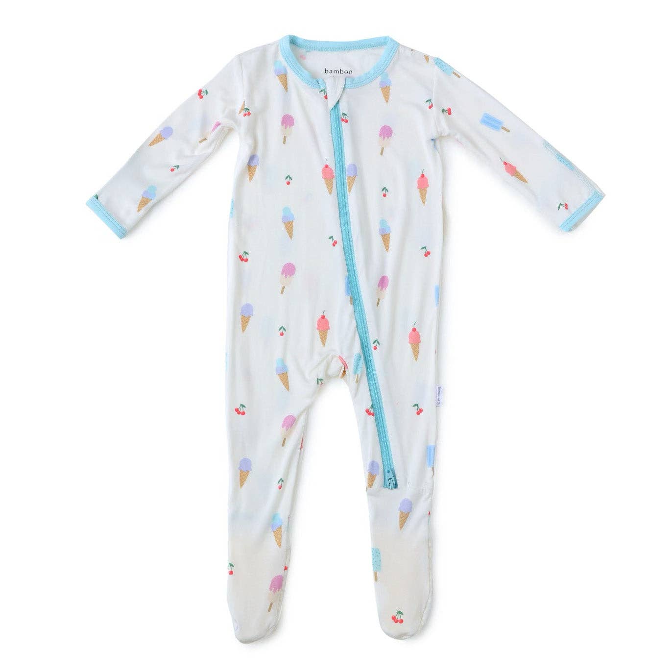 Ice Cream Zippered Footie