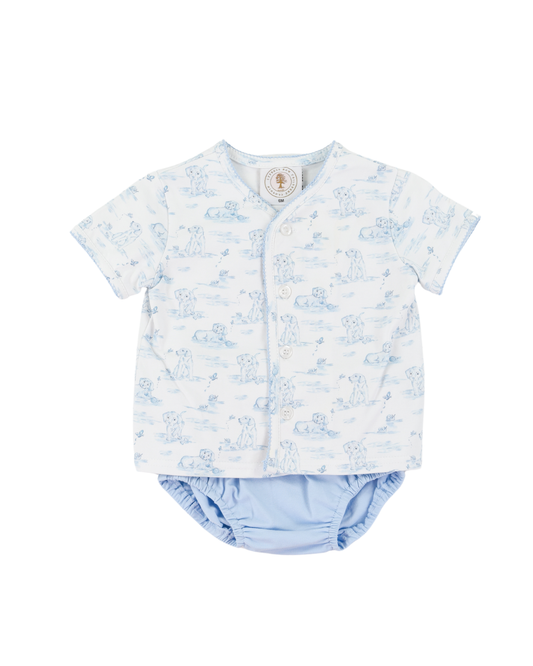 Snips and Snails Blue Little Layette Set