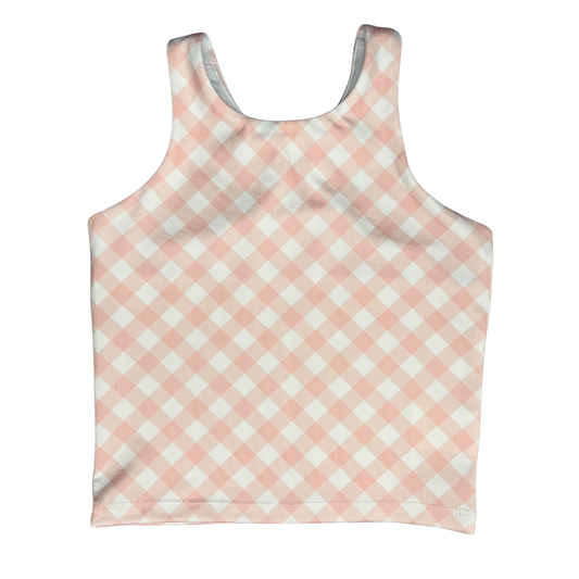 Bra Top - Pink Gingham