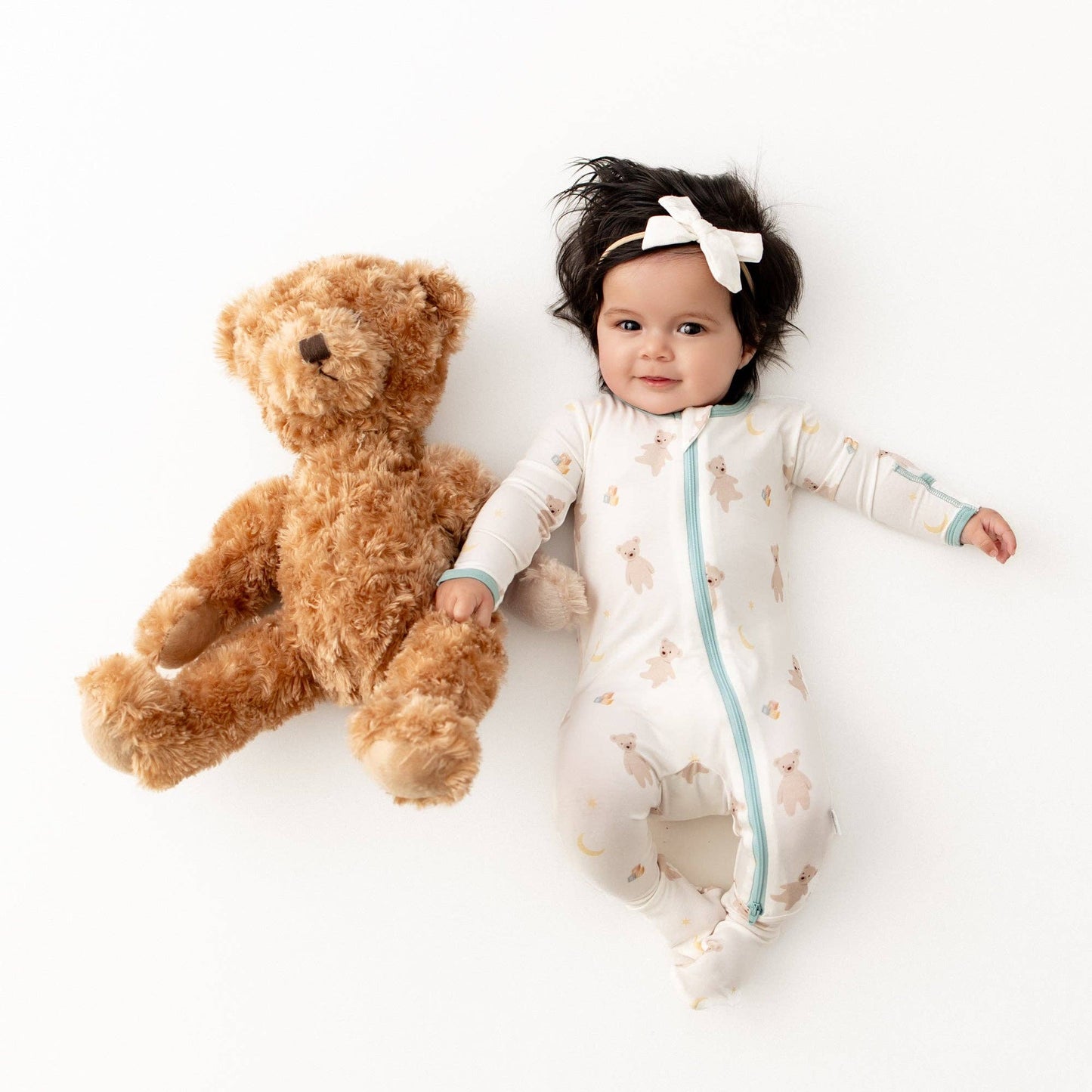 Teddy Bears Zippered Footie