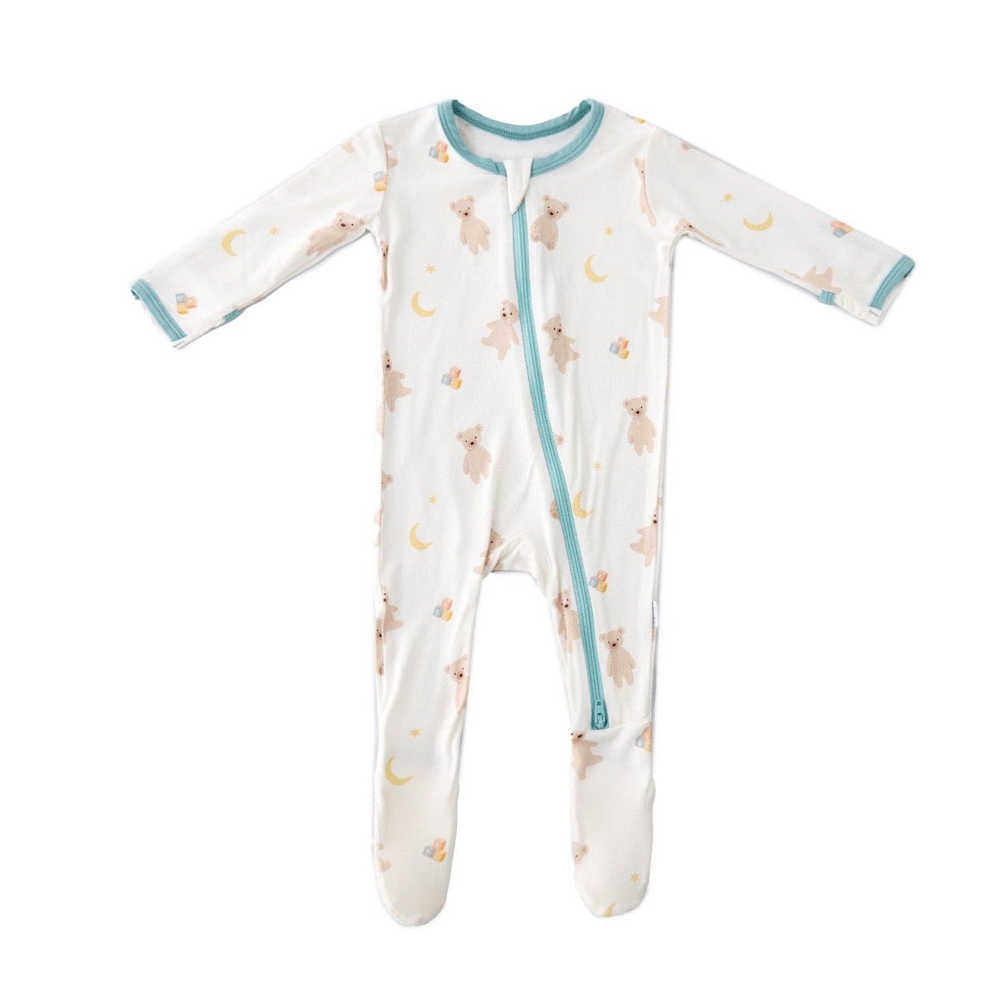 Teddy Bears Zippered Footie