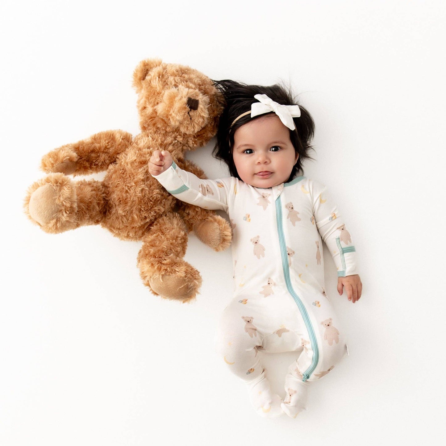 Teddy Bears Zippered Footie