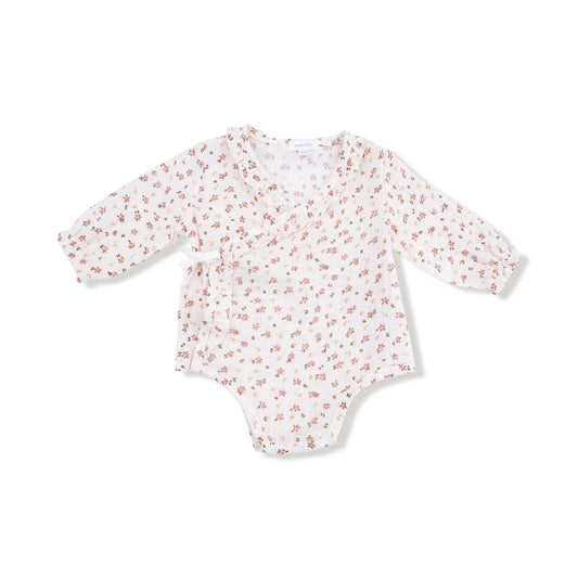 Carrie Floral Muslin Kimono Bodysuit