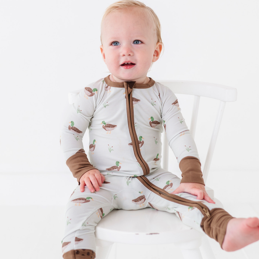 Duck, Duck Cute Ribbed Convertible Footies