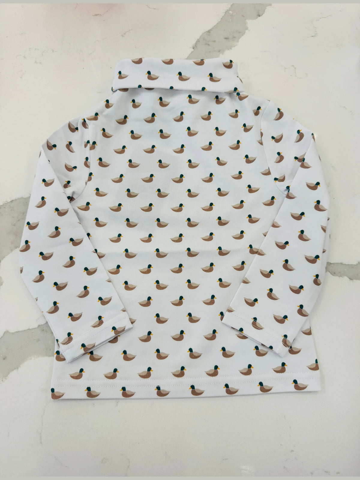 Mallard Print Turtleneck