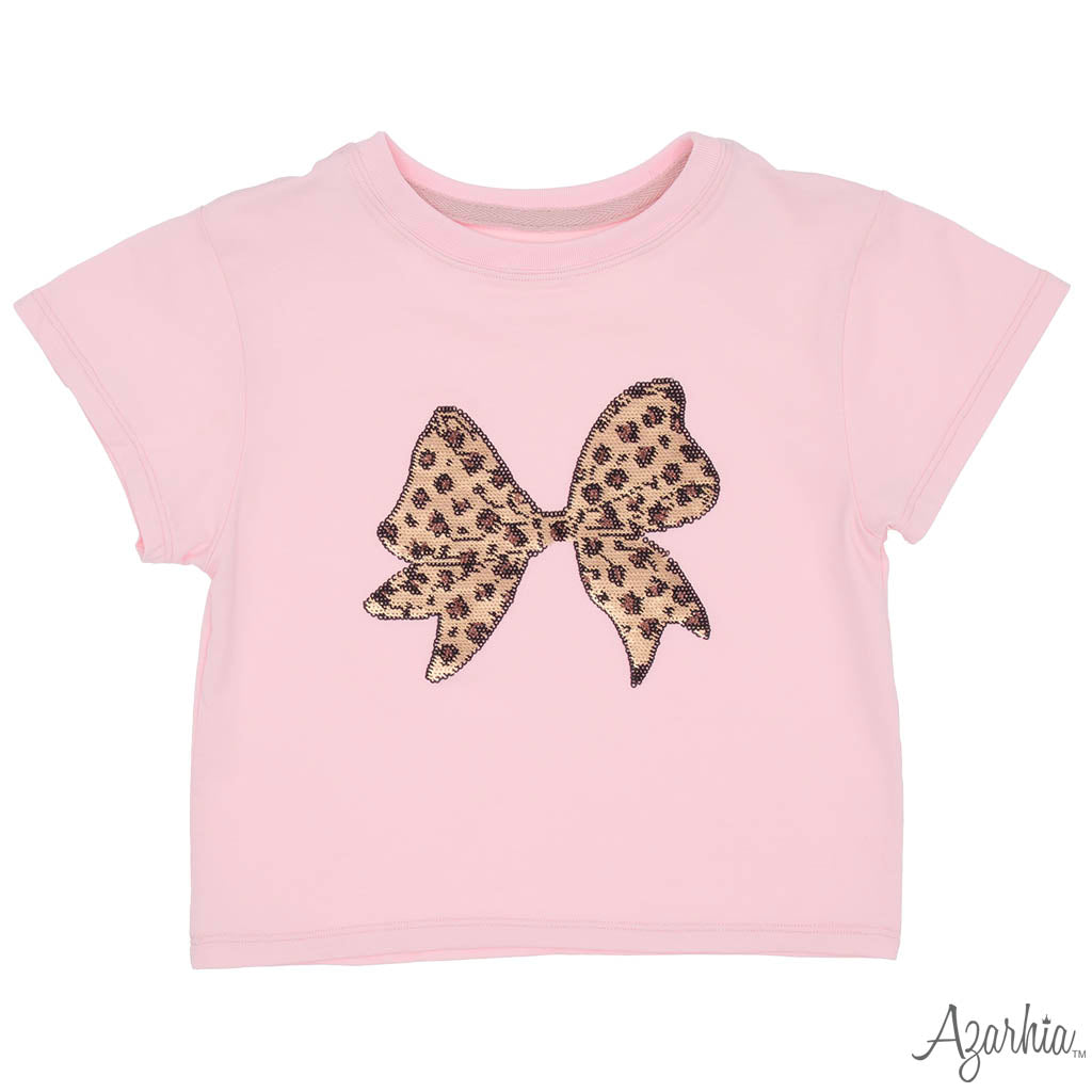 Sequin Leopard Boxy T
