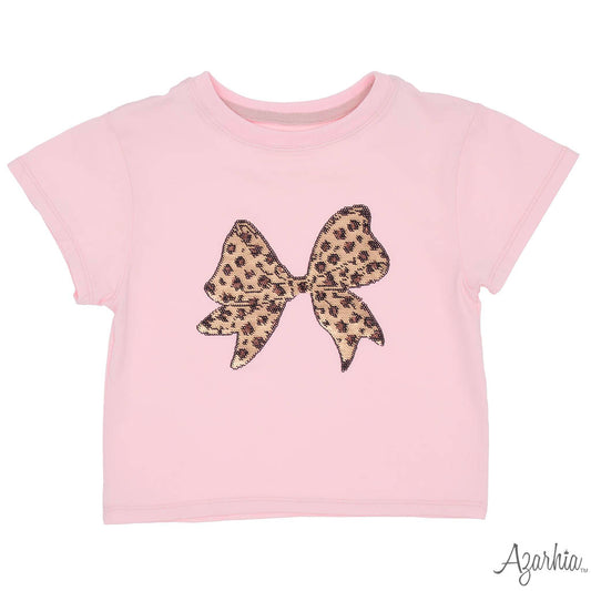 Sequin Leopard Boxy T