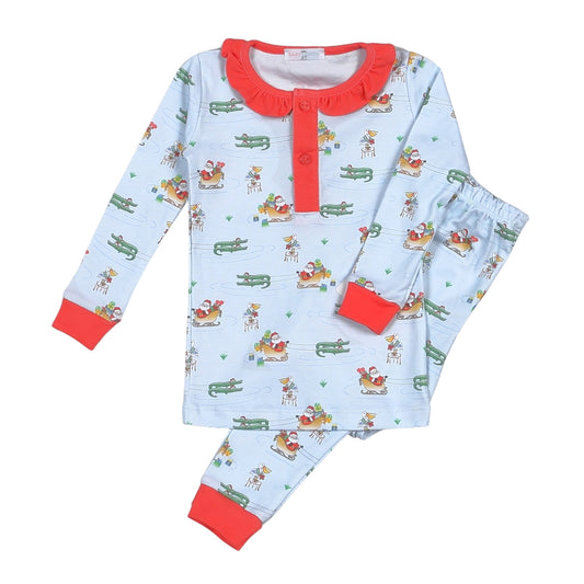 Girls Cajun Christmas 2 Piece Loungewear
