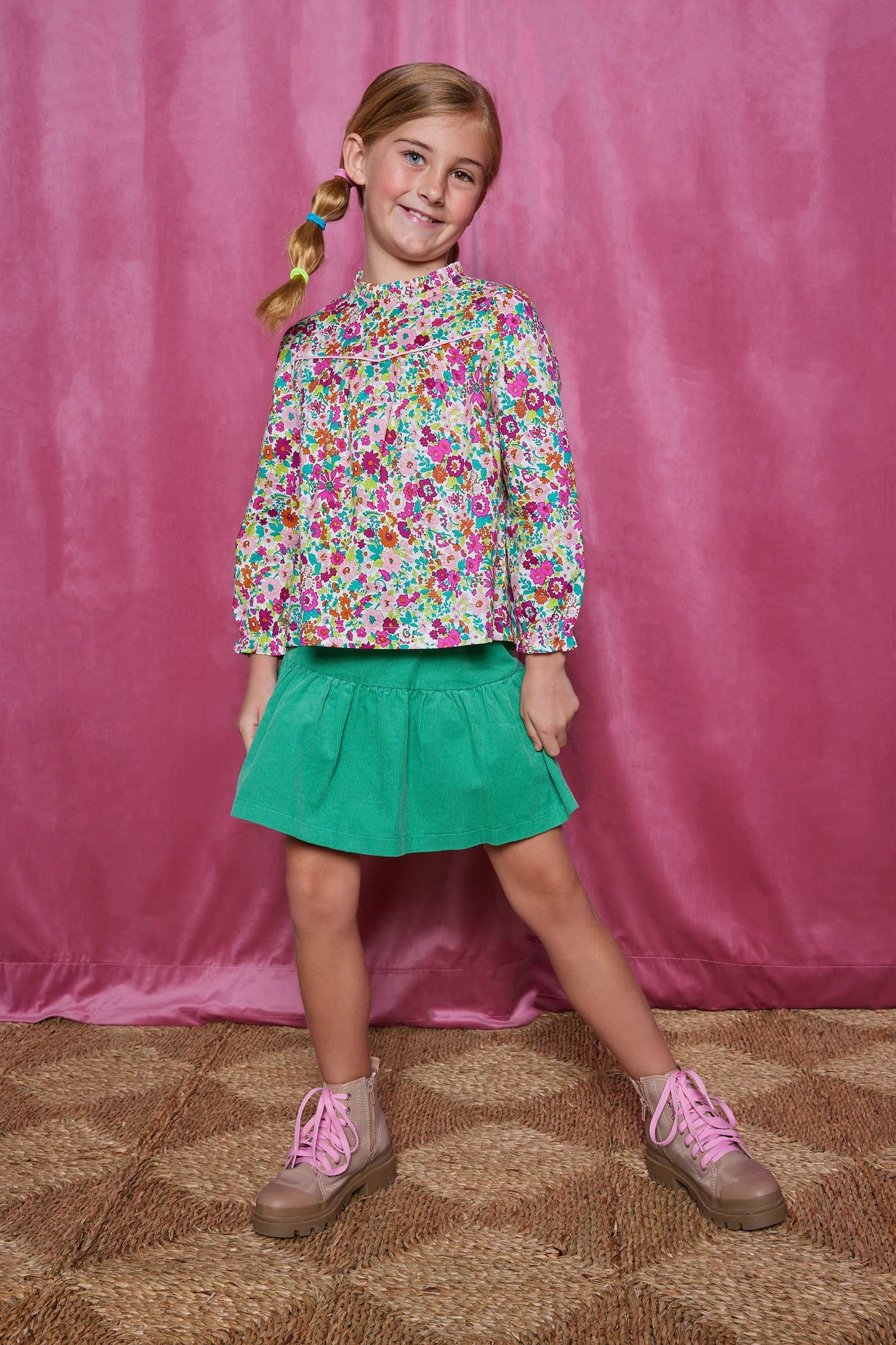 Mccall Top - Magenta Floral