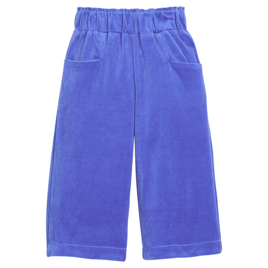 Cropped Palazzo Pants - Regent's Blue