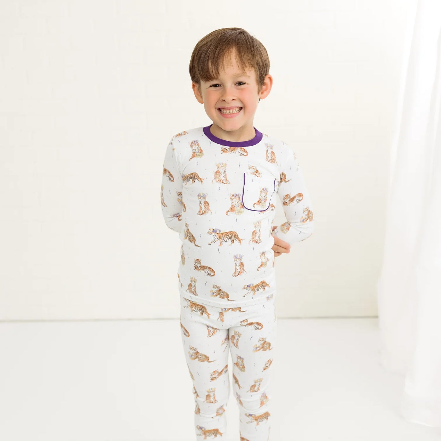 Louisiana Tigers Organic Cotton Pajama Set