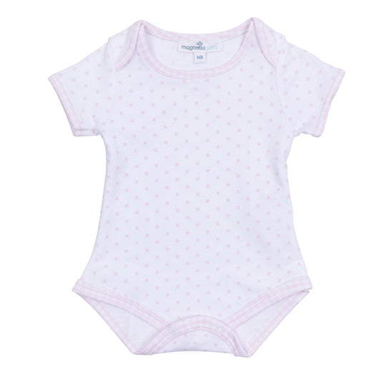 Gingham Dots Essentials Pink Bodysuit