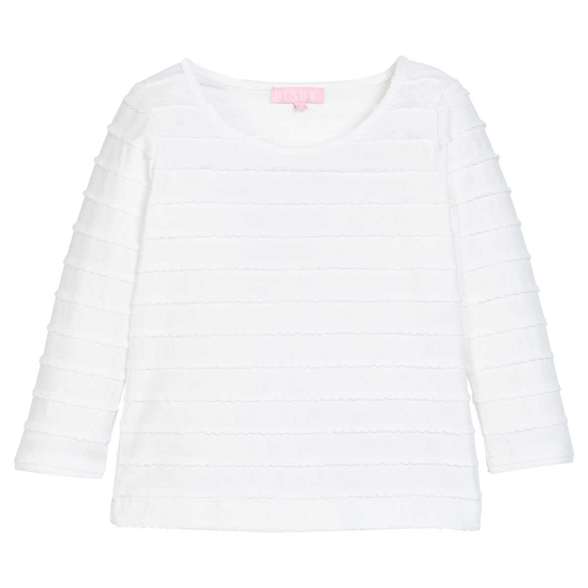 Essential Tee - White Scallop