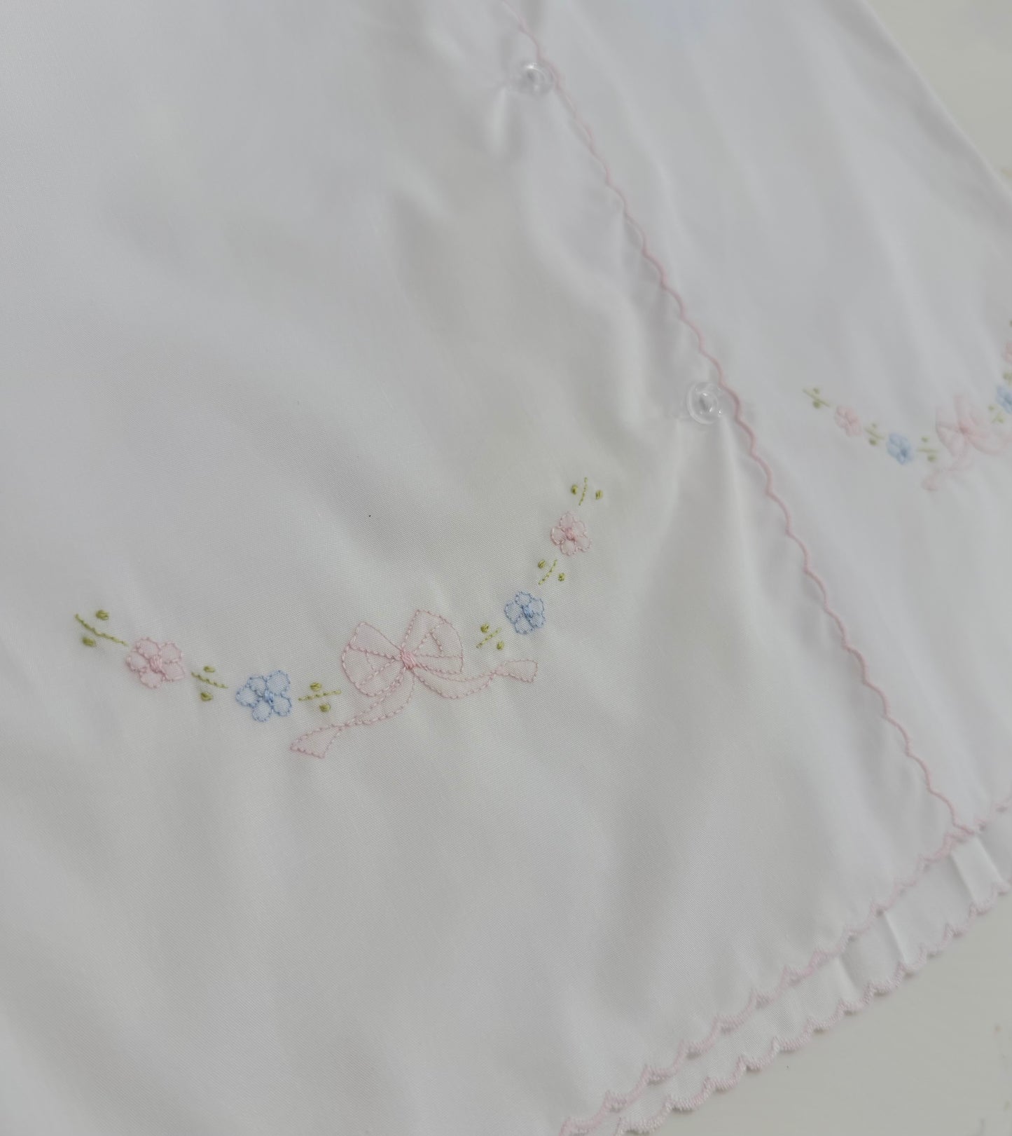 Girls Daygown - White Bows