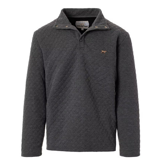 Grey Quilted Pullover