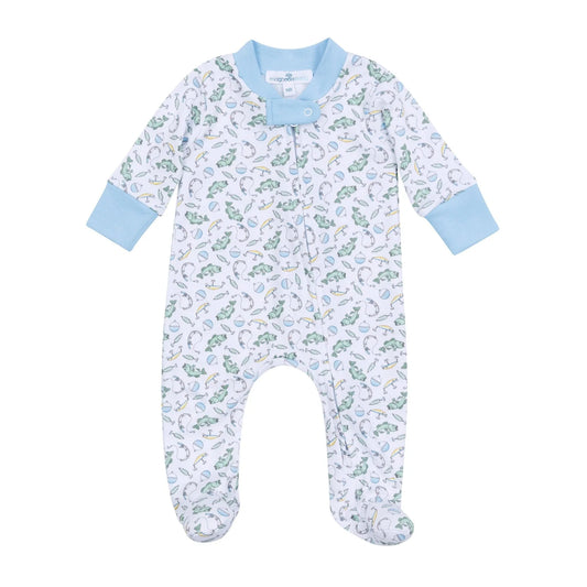 Hook, Line and Sinker Zipper Footie