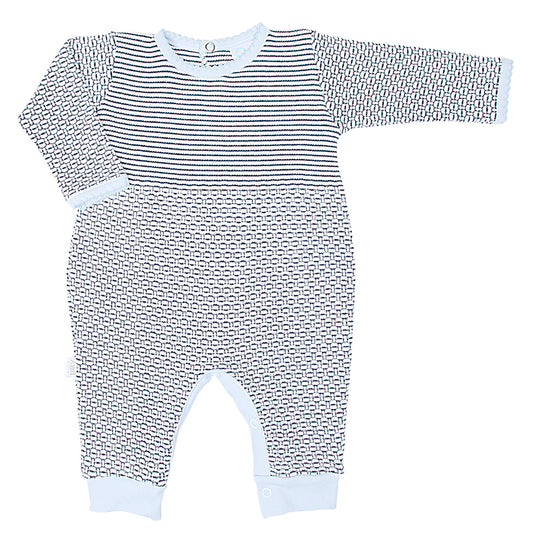 Paty Knit Romper - Navy/Blue