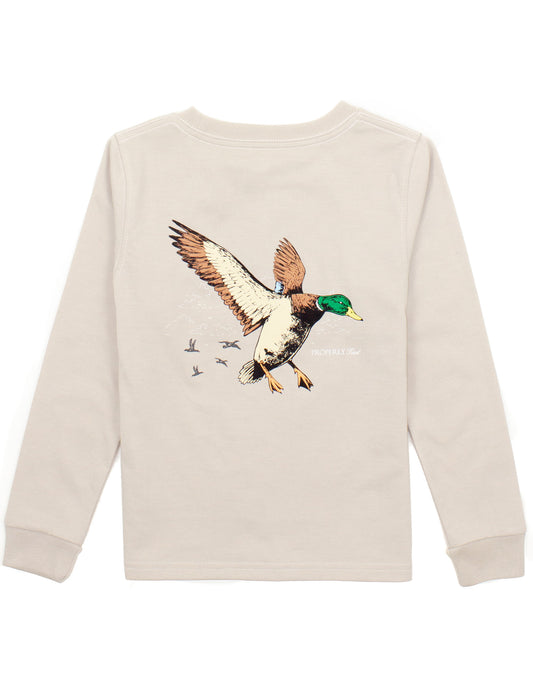 Linen Mallard Flight LS Tshirt