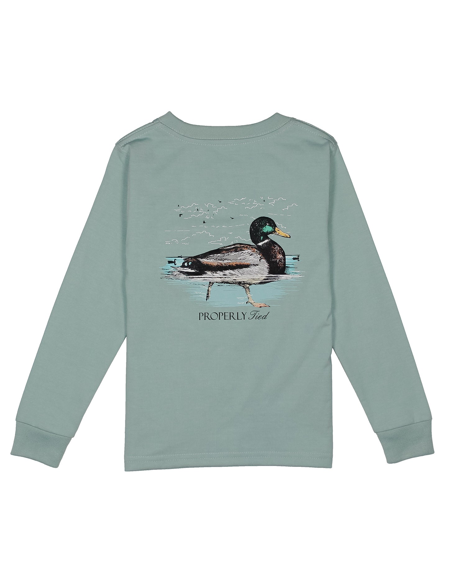 Boys Swimming Mallard LS Marine Mist