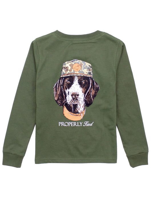 Olive Man's Best Friend LS Tshirt