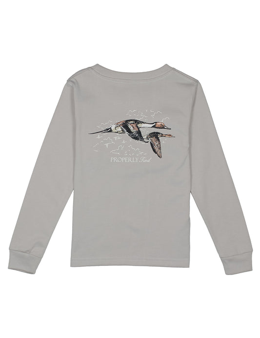 Boys Pintails LS Ice Grey