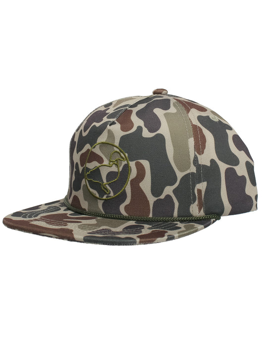 Boys Sportsman Rope Hat Vintage Camo
