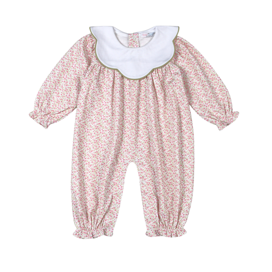 Melody Pima Scalloped Collar Romper