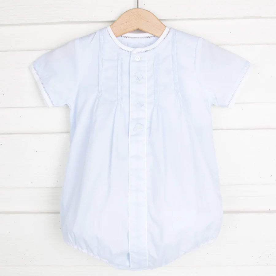 Train and Plane Embroidered Pleated Bubble w/ Bonnet