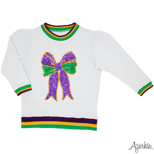 Sequin Bow Sweatshirt