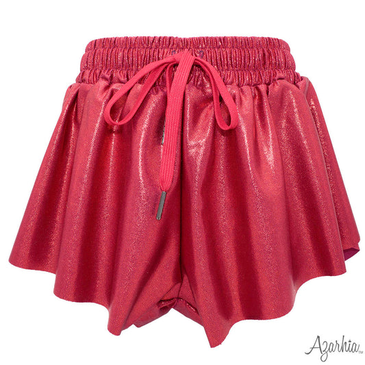 Shimmer Butterfly Short in Maroon