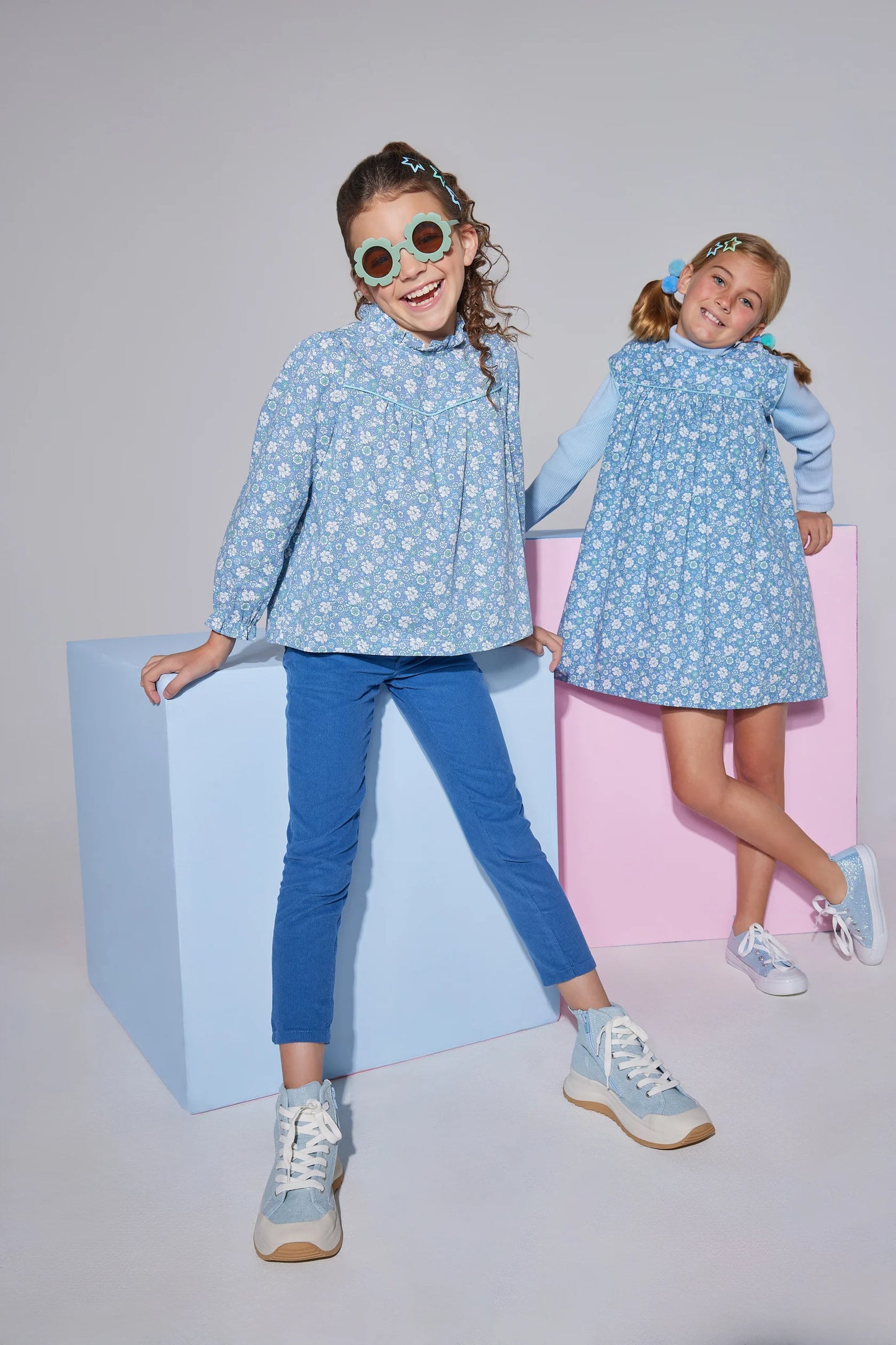 Mccall Top - Bedford Gardens Blue