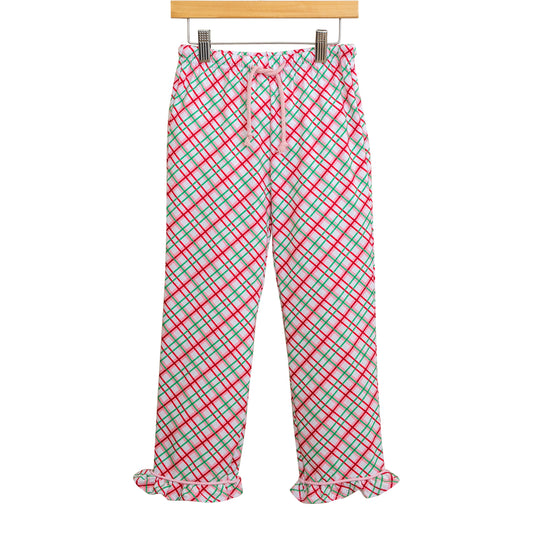 Pink Merry & Bright Christmas Plaid Pant