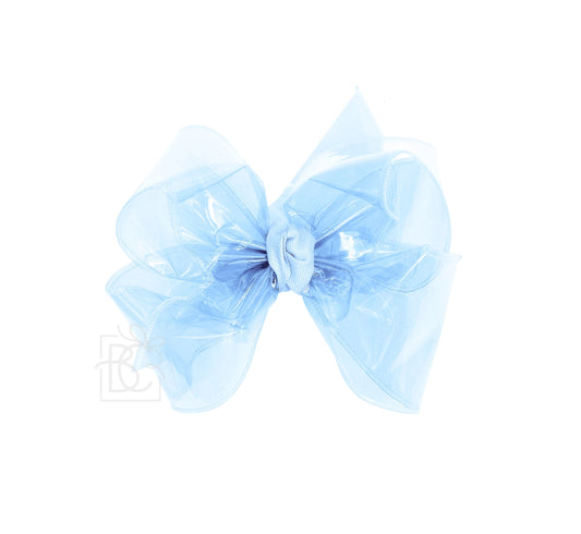 Water Hair Bow - Millennium Blue