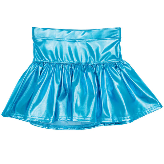 Turquoise Metallic Skort