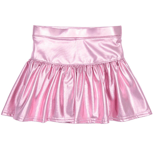 Light Pink Metallic Skort