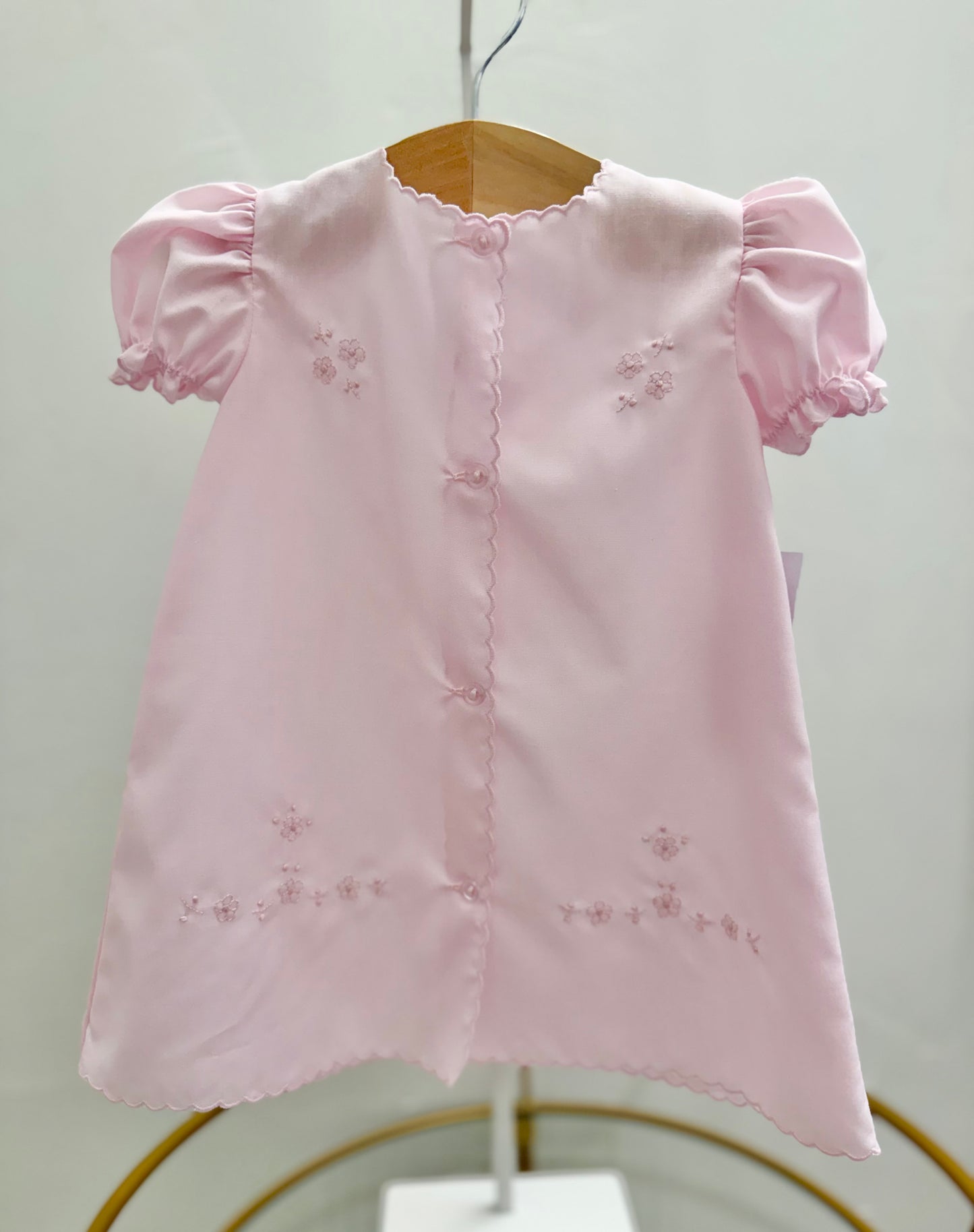 Girls Daygown - Pink Flowers