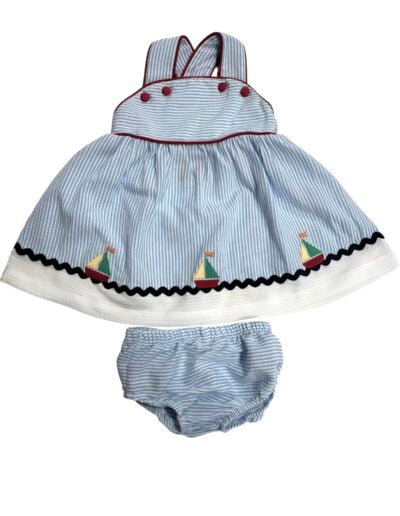 Sailboat Applique Bloomer Set