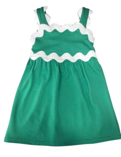 Reese Ric Rac Dress - Green