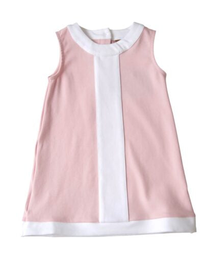 Collins Dress - Pink & White