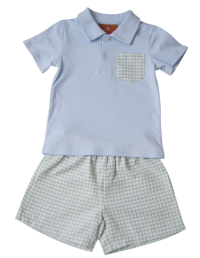 Myles Short Set - Blue & Green