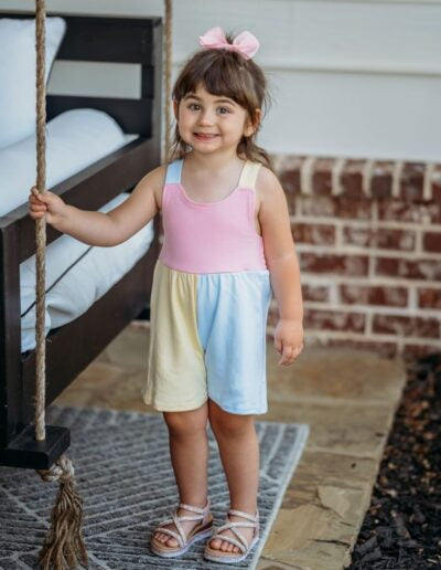 Emma Romper - Pink/Blue/Yellow