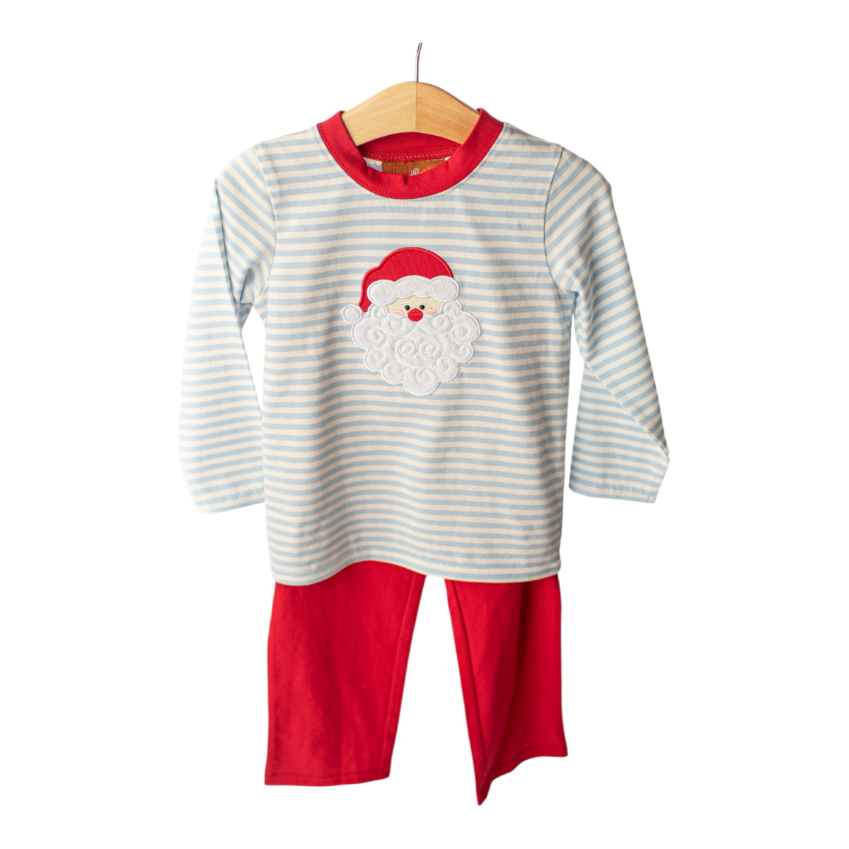 Santa Applique Boys Pant Set