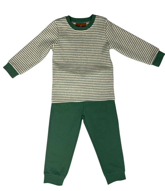 Asher Pant Set – Green Stripe