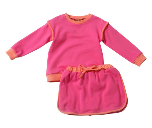 Josie Skort Set - Pink & Orange