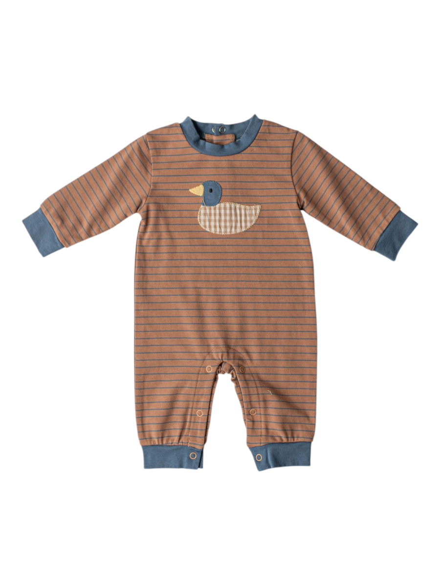 Boys Duck Applique Romper