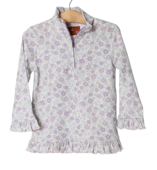 Ellie 1/4 Zip Pullover - Floral