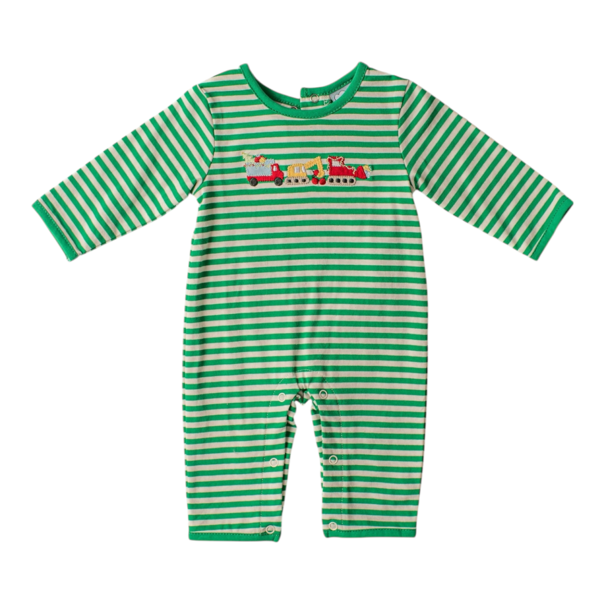 Boys Christmas Construction Romper