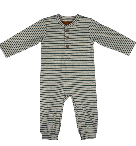 Easton Romper – Green Stripe